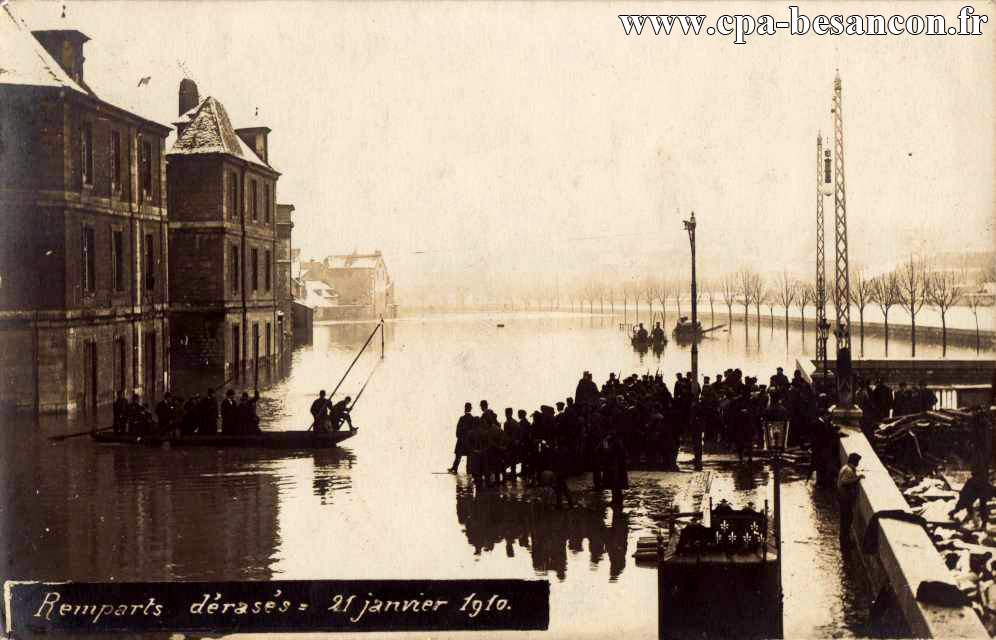 BESANÇON - Remparts dérasés - 21 janvier 1910.